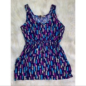 Lush - Blue, Pink, & Cream Tank Top